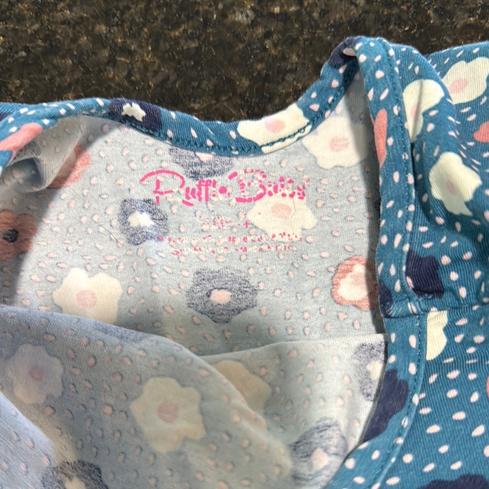 RuffleButts Floral Long Sleeve Dress 4T - Picture 2 of 7